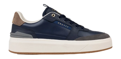 Cruyff Footwear Endorsed Tennis Soft Leather/Tumbled Navy/Caribou