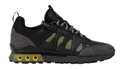 Cruyff Footwear Fearia Futura Wave Mesh/Suede Fluo Yellow/Grey