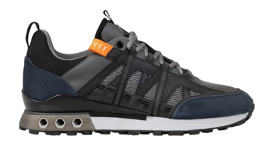 Cruyff Footwear Fearia Futura Wave Mesh/Suede Mid Grey/Midnight Blue