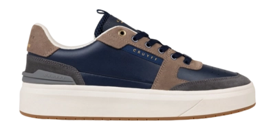 Cruyff Footwear Endorsed Tennis Soft Leather/Suede Navy/Grey