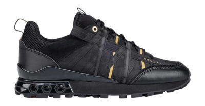 Cruyff Footwear Fearia Hex-Tech Teknit Mesh/Matt Black/Gold