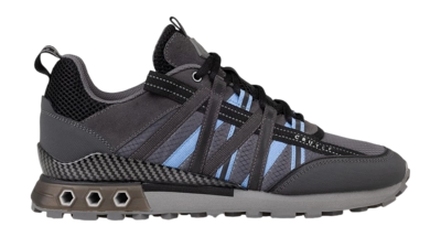 Cruyff Footwear Fearia Hex-Tech Ripstop/Suede Mid Grey/Dusk Blue