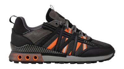 Cruyff Footwear Fearia Hex-Tech Titanium Mesh/Matt Black/Orange