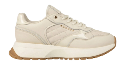 Cruyff Footwear Charlotte Runner Quilted soft leather Cream