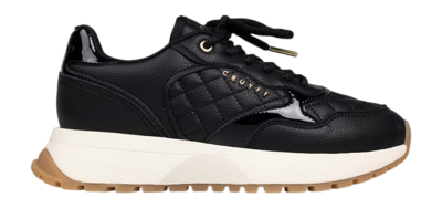 Cruyff Footwear Charlotte Runner Quilted soft leather Black