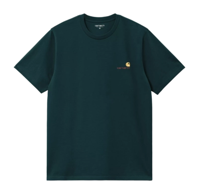 T-Shirt Carhartt WIP S/S American Script Unisex Deep Lagoon
