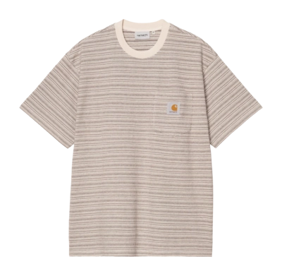 T-Shirt Carhartt WIP S/S Gellar Pocket Unisex Stripe Wax