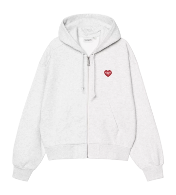 Jacke Carhartt WIP Hooded Heart II Hartt Damen Ash Heather