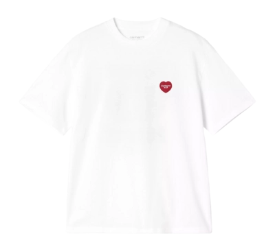 T-Shirt Carhartt WIP S/S Heart II Hartt Damen White