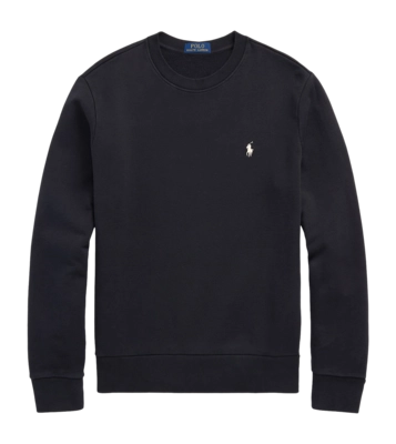 Pull Ralph Lauren Homme Loopback Fleece Sweatshirt Polo Black