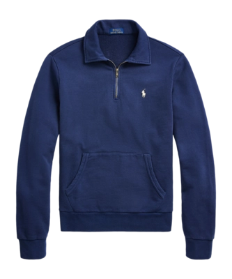 Pullover Ralph Lauren Loopback Fleece Quarter Zip Sweatshirt Herren Cruise Navy