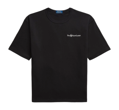 T-Shirt Ralph Lauren Relaxed Fit Logo Jersey Herren Polo Black