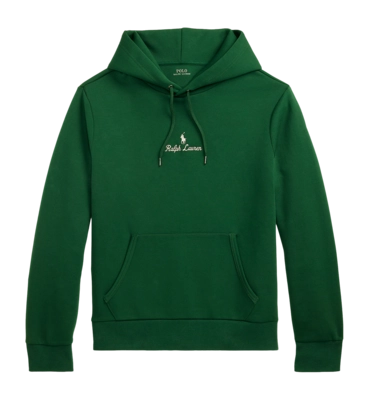 Kapuzenpullover Ralph Lauren Logo Double Knit Herren Vintage Pine