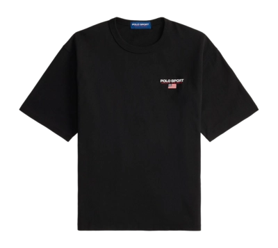 T-Shirt Ralph Lauren Relaxed Fit Polo Sport Jersey Herren Black