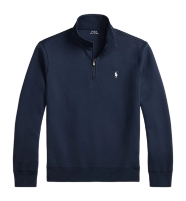 Pullover Ralph Lauren Double Knit Quarter Zip Sweater Herren Aviator Navy