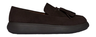 Loafers FitFlop IQ-Comff Tassel Suede Loafers Damen Chocolate Brown