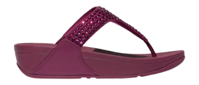 FitFlop Women Lulu Maxi-Crystal Toe-Post Sandals Ruby