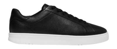 FitFlop Men Rally II Tumbled-Leather Sneakers Black
