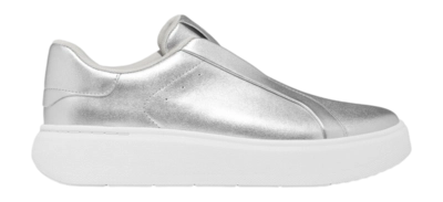 FitFlop Women RTG Leather Laceless Sneakers Silver