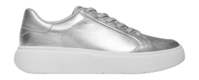 Baskets FitFlop Femme RTG Metallic-Leather Sneakers Silver