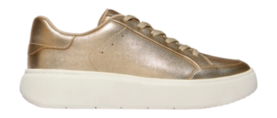 Baskets FitFlop Femme RTG Metallic-Leather Sneakers Platino