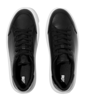 Sneaker FitFlop RTG Sequin-Backtab Leather Sneakers Damen Black