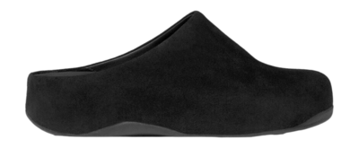 FitFlop Women Shuv Suede Clogs All Black