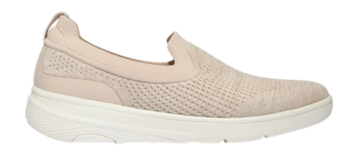 Sneaker FitFlop Super-Q Knit Slip-Ons Damen Stone Beige / Platino