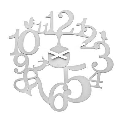 Wandklok Koziol PI:P White 45 x 44,5 cm