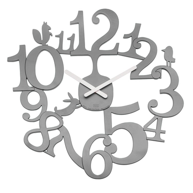 Wandklok Koziol [Pi:P] Cool Grey