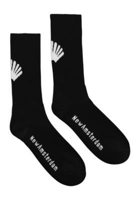 Socks New Amsterdam Surf Association Logo Black