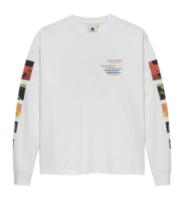 Langarmshirt New Amsterdam Surf Association Collage White