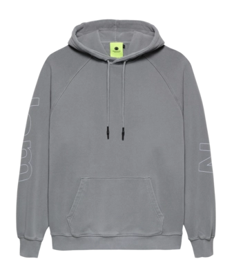 Hoodie New Amsterdam Surf Association Logo Line Unisex Snow Grey White