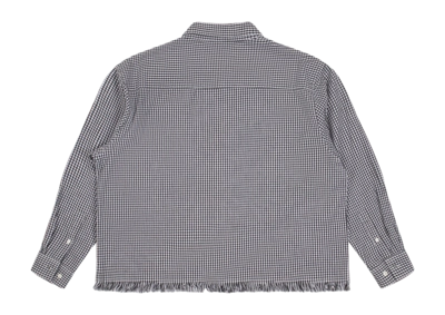 2---Black Distressed Farmer’s Shirt LS_Back copy