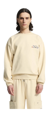 Sweat Col Rond Bram's Fruit Men Flora Uni Beige