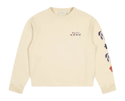 Langarmshirt Bram's Fruit Flora Herren Solid Beige