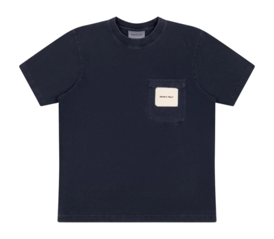 T-Shirt Bram's Fruit Chest Pocket Herren Washed Midnight Blue