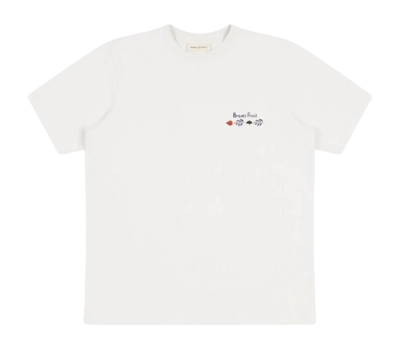 T-Shirt Bram's Fruit Flora Solid Herren White