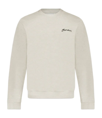 Sweater Flâneur Signature Herren Heather Cool Grey