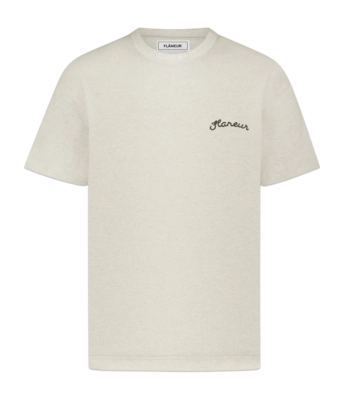 T-Shirt Flâneur Signature Herren Heather Cool Grey 2025