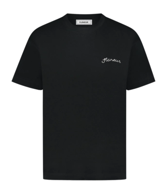T-Shirt Flâneur Signature Herren Black