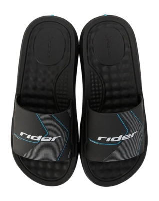 Slipper Rider Men Step Slide AD Black/Black/White