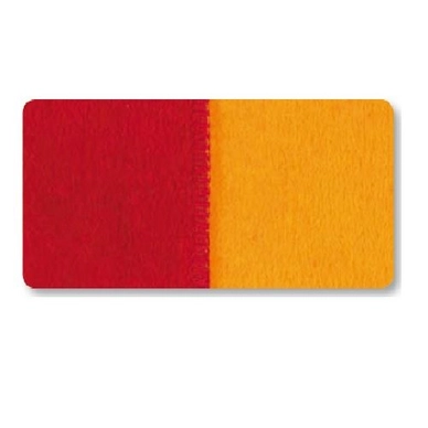 Uni Plaid Ibena Sorrento Doubleface Rood/Oranje