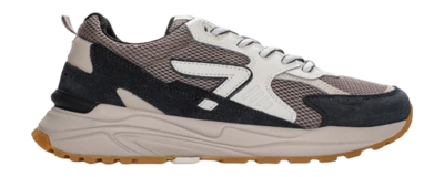 Sneakers HUB Men Grid M37 Almond Brown Off White Navy