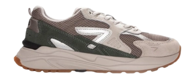HUB Men Grid M37 Almond Brown Vintage Silver Sage Green