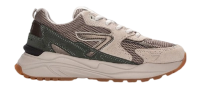 HUB Women Grid S48 Almond Brown Dark Bronze Sage Green