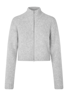 Cardigan Samsoe Samsoe Sajeanne Damen Light Grey Melange