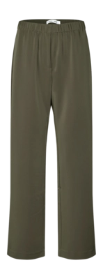 Hose Samsoe Samsoe Hoys Straight Pants Damen Deep Forest
