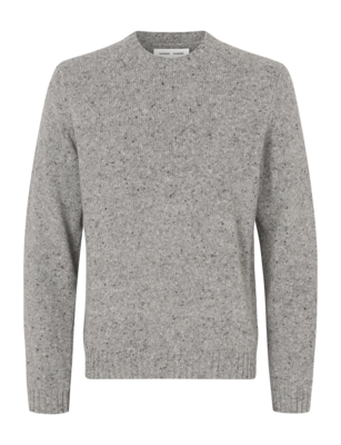 Pullover Rundhalsausschnitt Samsoe Samsoe Sanataniel Sweater Herren Grey Melange