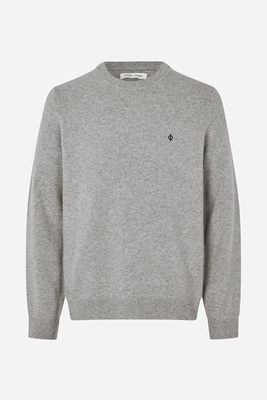 Pullover Rundhalsauschnitt Samsoe Samsoe Sapatrik Sweater Herren Grey Melange